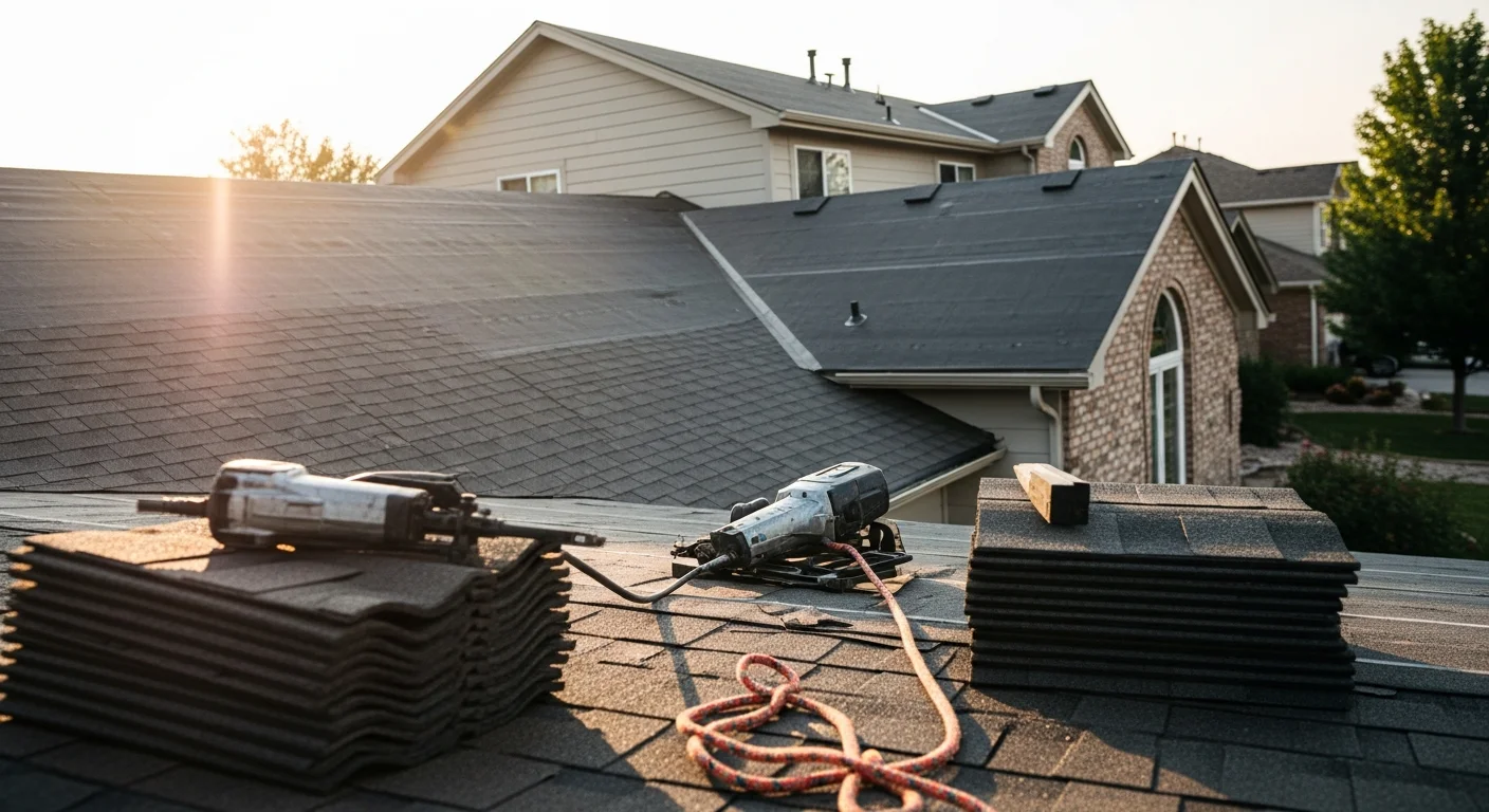 Residential roof installation and repair work in Denver Colorado